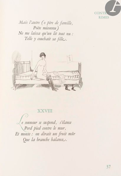 null [LABOUREUR (Jean-Émile)] - TOULET (Paul-Jean).
Les Contrerimes.
In-4, 303 x...