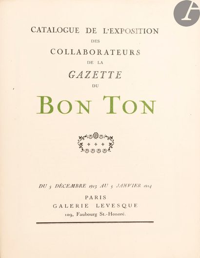 null GAZETTE DU BON TON (La). Art, mode & frivolités.
Paris : Les Publications Lucien...