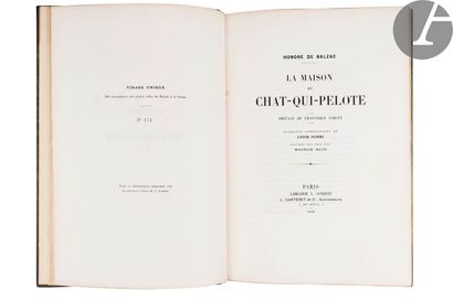 null BALZAC (Honoré de).
La Maison du chat-qui-pelote. Preface by Francisque Sarcey.
Paris:...