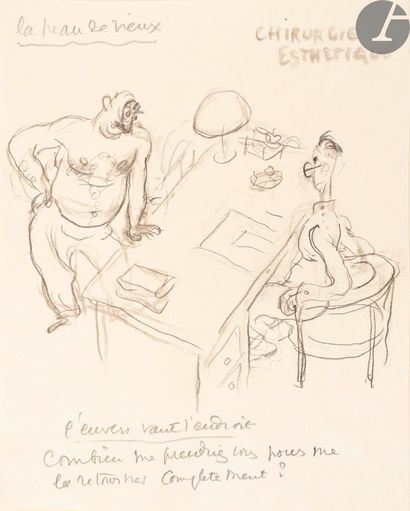 null BOFA (Gus).
La Peau de vieux.
Paris : Marcel Sautier, [1947]. - In-8, 240 x...