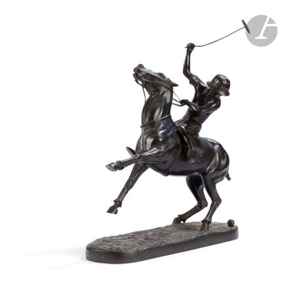 null Yves Benoist-Gironière (1903-1983
)The Polo PlayerBronze
with dark brown patinaSigned
"Yves...