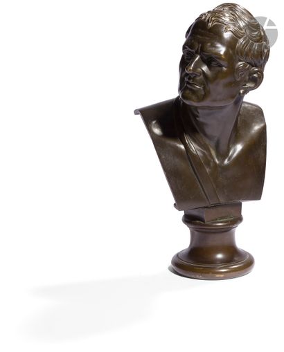null French school of the 19th century after AntiquityPortrait of

LysimachusBronze
bust
with...