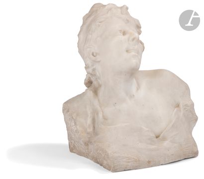 null Pierre Devaux (1865-1938
)Bust of a young
womanWhite marbleSigned
"P. Devaux"...