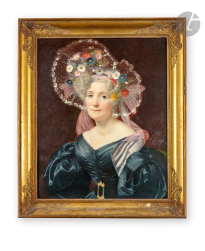 Sophie RUDE (Dijon 1797 - Paris 1867) Portrait...