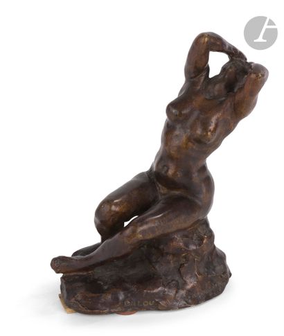 Jules Dalou (1838-1902) Désespérée Bronze...