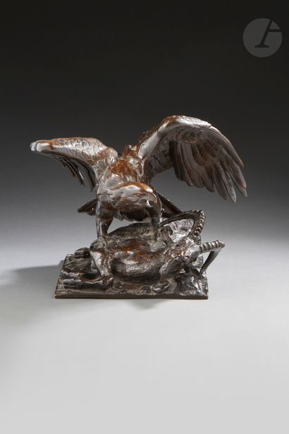 Antoine Louis Barye (1795-1875) Un aigle...