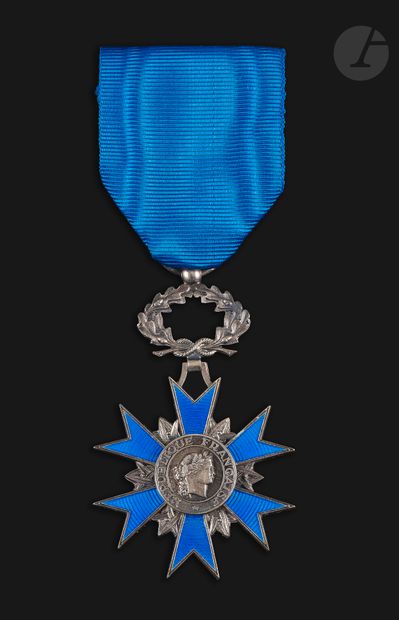 null FRANCE
ORDRE NATIONAL DU MÉRITE
- Étoile de chevalier. En argent et émail. Poinçon...