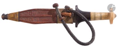 Tuareg arm dagger.
Handle made of wood and...