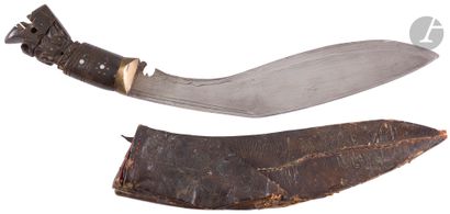 Nepalese dagger known as Koukriss.
Carved...