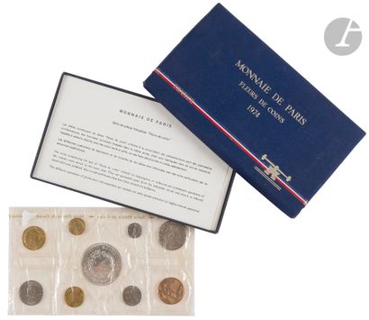 null MONNAIE DE PARIS
Coffret fleurs de coin de 1974, contenant 9 pièces de monnaie...