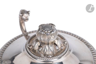 null Souvenir of the Swedish and Danish royal
familySilver
cup
on a two-handled pedestal...