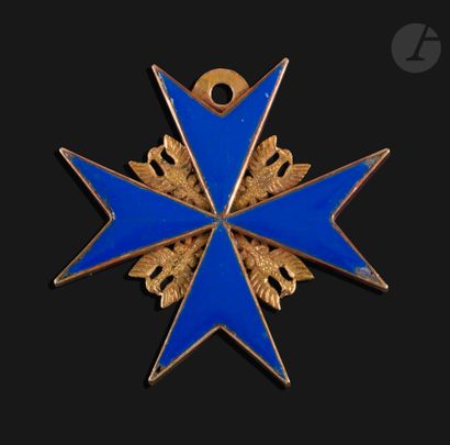 null PRUSSECROIX
" POUR LE MÉRITE
"

Rare cross, model of the late 18th and early...