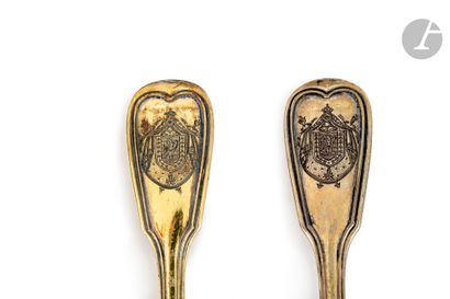 null Reissue of the Emperor Napoleon I's field service including
:- A pair of cutlery.
-...