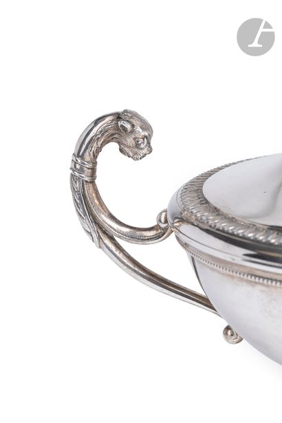 null Souvenir of the Swedish and Danish royal
familySilver
cup
on a two-handled pedestal...