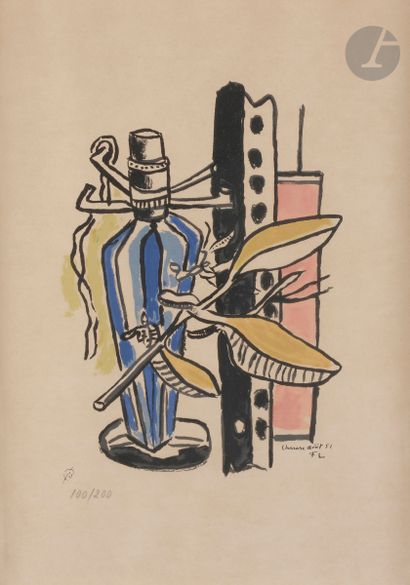 null Fernand Léger (1881-1955) (d’après)
La Bouteille bleue (pl. pour un album de...