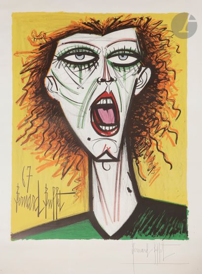 null Bernard Buffet (1928-1999) (after
)The Scream. Poster for an exhibition "Les...
