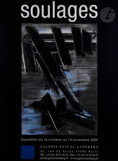 null Pierre Soulages (né en 1919) (d’après)
Affiche pour une exposition de l’artiste...