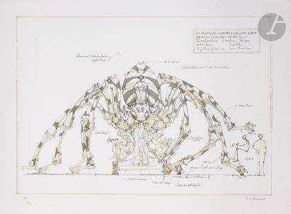 null François Delarozière (né en 1963)
L’Araignée. 2008. 
Lithographie en couleurs...