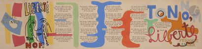 null Fernand Léger (1881-1955) (d’après)
Liberté, j’écris ton nom. « Poème-objet » :...