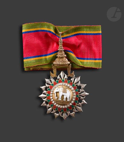  SIAM ORDER OF THE WHITE ELECTRONIC COMMANDER ELECTRONIC STAR of the 2nd type. In...