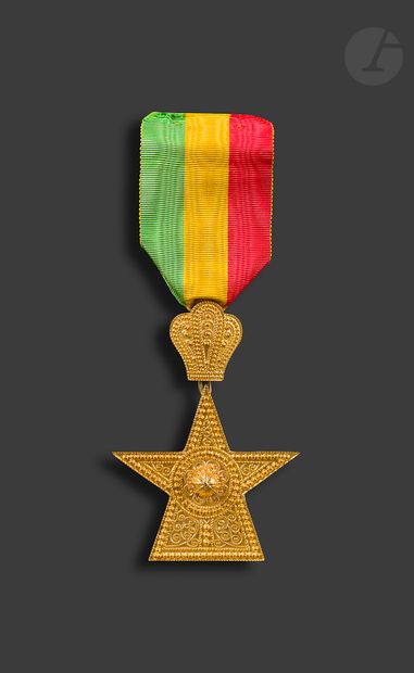 ETHIOPIA ORDER OF THE STAR A knight's star...