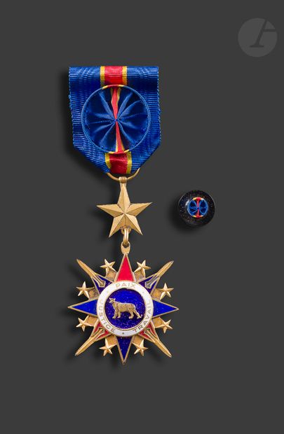 null ZAÏREORDRE
NATIONAL DU LÉOPARD, founded in 1966. 
Civilian Officer's Star of...