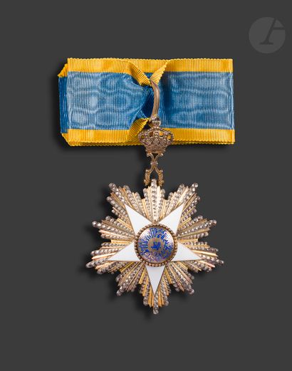 null EGYPTHE

ORDER OF THE COMMANDER

'S
NILE Star
in

silver and

gilt.

Tie (missing...