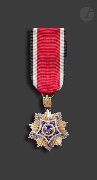 null EGYPT 
ORDER OF MERIT OF THE REPUBLIC 
Knight's Star in silver, vermeil and...