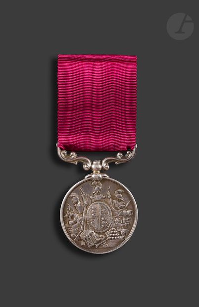 null 
LONG SERVICE AND GOOD CONDUCT MEDAL - VICTORIAMedal
silver
rule.
Back ribbon....