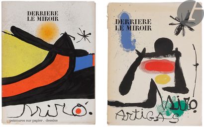 null MIRÓ (Joan).
Ensemble de 10 numéros de Derrière le miroir consacrés à Joan Miró.
Paris :...