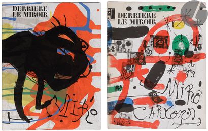 null MIRÓ (Joan).
Ensemble de 10 numéros de Derrière le miroir consacrés à Joan Miró.
Paris :...