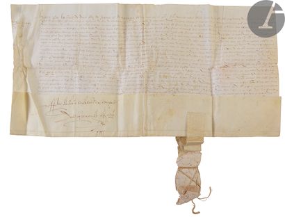 null [VAUCLUSE]. SAINT-ANDRÉ-LÈS-AVIGNON]. Vidimus of letters issued by Henri IV...