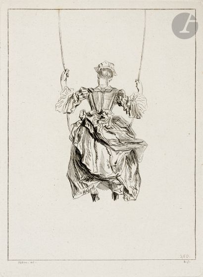 null Antoine Watteau (1684-1721) (after
)Various subjects. Reunion of 2 large albums...