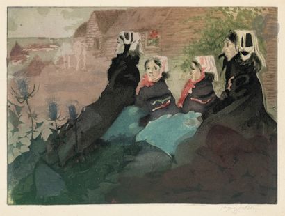 null Jacques Villon (Gaston Duchamp, dit) (1875-1963)
Les Femmes d’Ouessant. 1903....