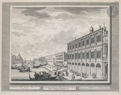 null City Views
[Venice]. View of the Zecque or the Hotel de la Monnoye...; The Church...