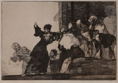 null Francisco de Goya y Lucientes (1746-1828
)Disparate pobre. (Los Proverbios,...