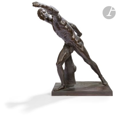 null École française du début du XIXe siècle
Gladiateur Borghèse
Bronze à patine...