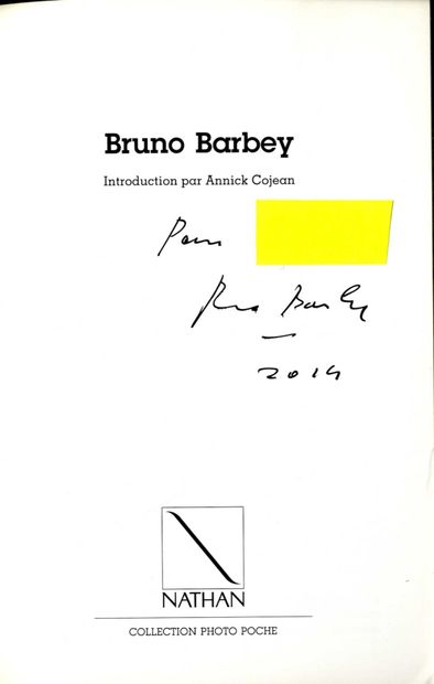 null BARBEY, BRUNO (1941-2020) [Signed]
Photo Poche.
Nathan, Paris, 1999.
In-8 (12,5...