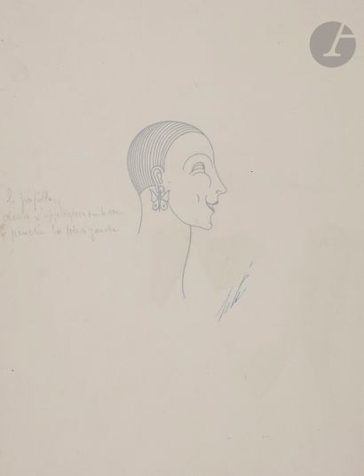 null Romain de Tirtoff dit ERTÉ (1892-1990)
Deuxième aspect de la tête du mannequin...