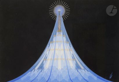 null Romain de Tirtoff dit ERTÉ (1892-1990)
Ave Maria, sur un décor de Victor Herbert,...