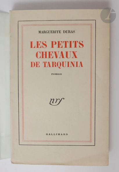 null DURAS (Marguerite).
Les Petits chevaux de Tarquinia. Roman.
Paris : Gallimard,...
