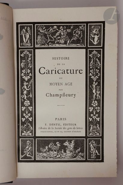 null CHAMPFLEURY.
Histoire de la Caricature au Moyen Âge.
Paris : E. Dentu, s.d....