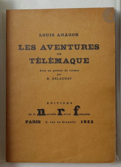 null ARAGON (Louis).
Ensemble de 3 ouvrages en édition originale :
- Les Aventures...