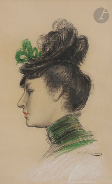 null Ramon CASAS Y CARBO (Barcelona 1866 - 1932)

Elegant woman in profile

Pastel...
