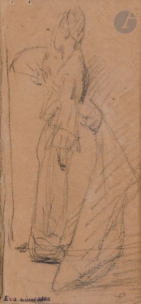 null Éva GONZALES (Paris 1849 - 1883)

Trois feuilles de croquis

3 crayons noirs.

Cachet...