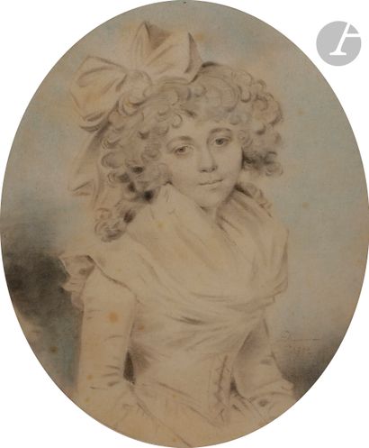 null John DOWNMAN (Royaume-Uni 1750 - 1824)

Paire de portraits de femme à mi-corps...