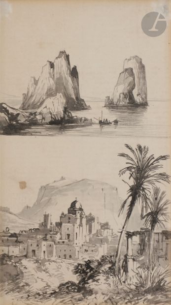 null Conzalvo CARELLI (Naples 1818 - 1900)

Vues de Capri

Deux plumes et encre noire,...