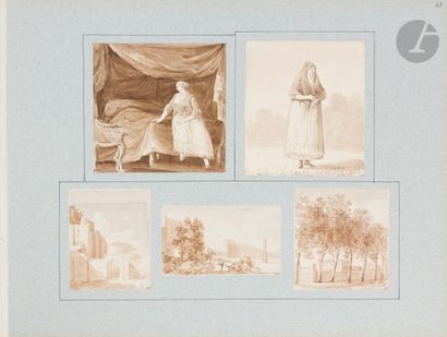 null 
Pierre- François- Léonard FONTAINE (Pontoise 1762 - Paris 1853)
 An album including...