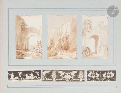 null 
Pierre- François- Léonard FONTAINE (Pontoise 1762 - Paris 1853)
 Un album comprenant...