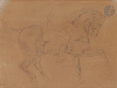null Eugène DELACROIX (Charenton-Saint-Maurice 1798 - Paris 1863)

Étude de cheval

Crayon...